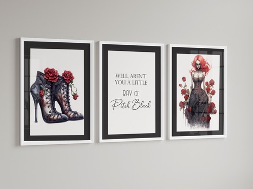 Bedroom gothic fashion - x3,