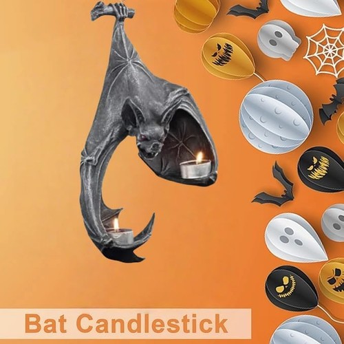 Bat wall candle - bat, gothic
