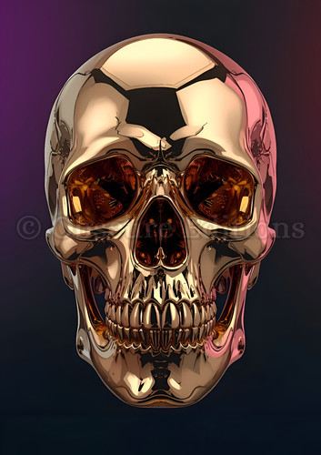 Skull art print gothic - skull,
