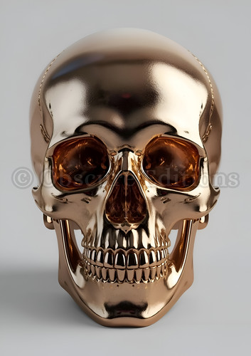 Skull art print - skull, gothic