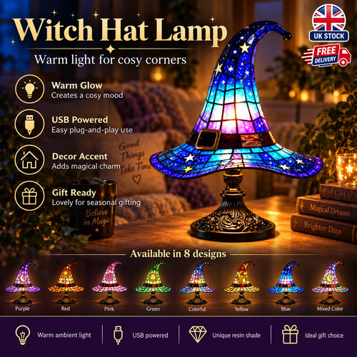 Witch hat lamp - lamp, led
