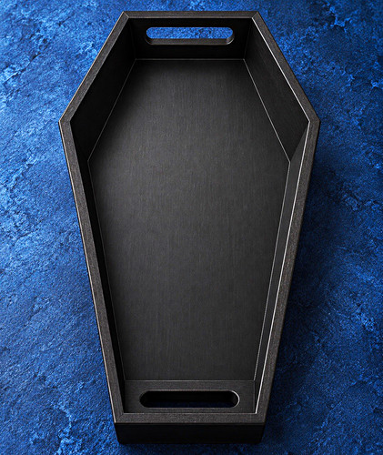 Black gothic coffin shaped - black,
