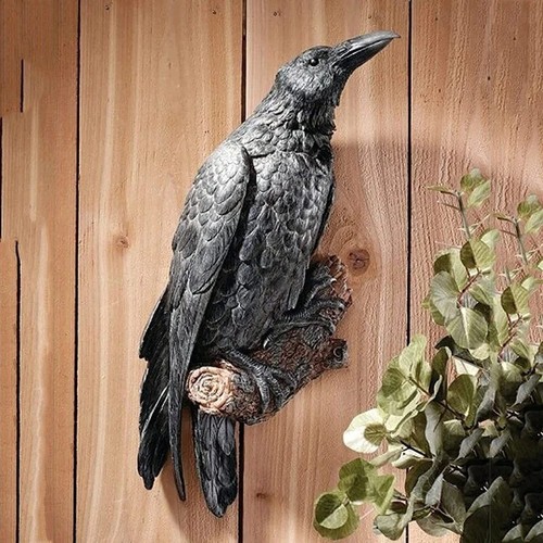 Black standing crows perch - crows,