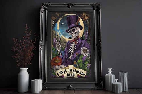 Gothic print skull - gothic, ,