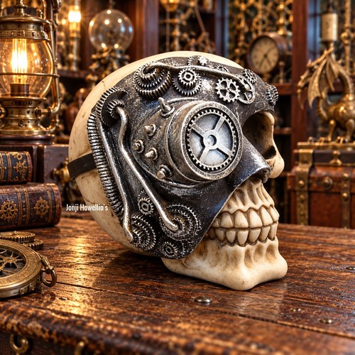 Gothic steampunk skull - gothic,