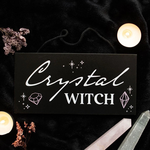 Crystal witch wall hanging - witch,