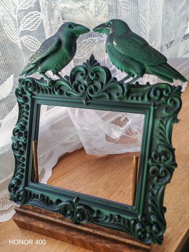 Gothic raven wall frame - wall,