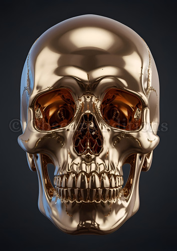Skull art print gothic - skull,