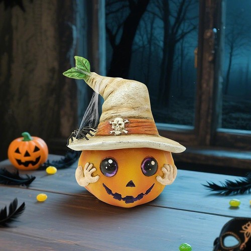 Halloween pumpkin statue - halloween,