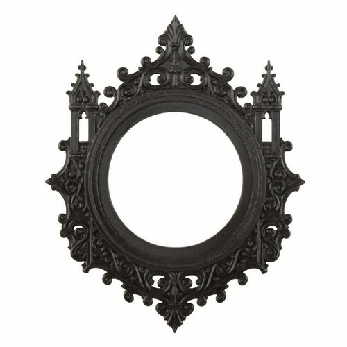 Castle silhouette wall - silhouette, decor