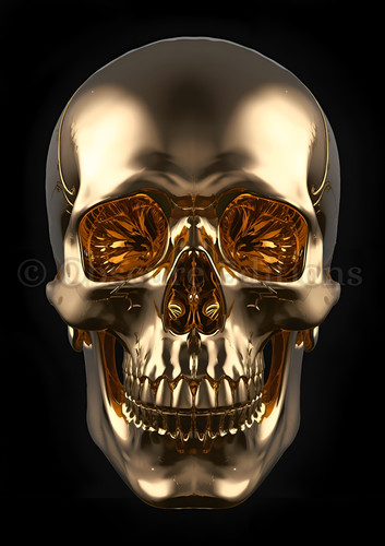 Skull art print gothic - art,