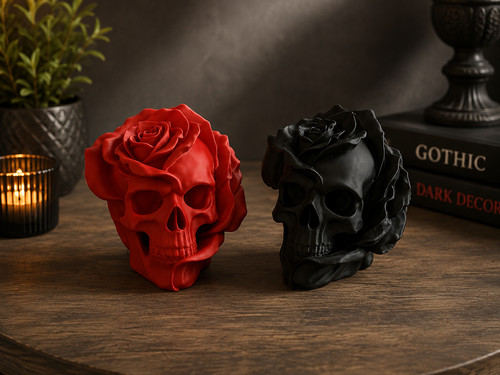 Forbidden rose skull - **forbidden,