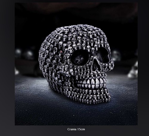 Crania skull ornament resin - skull,