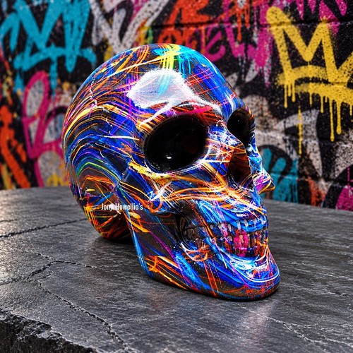 Graffiti skull gothic ornament - skull,