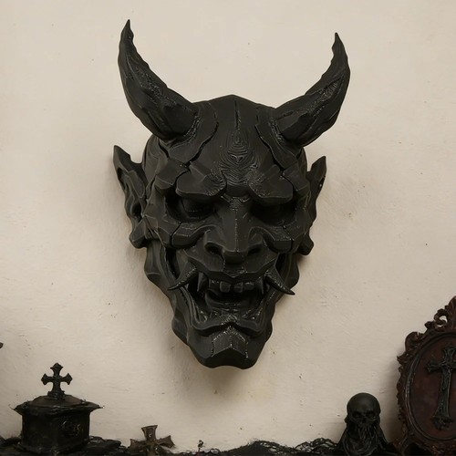Gothic demon mask wall - demon,