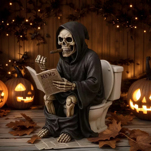 Resin middle finger skeleton - resin,