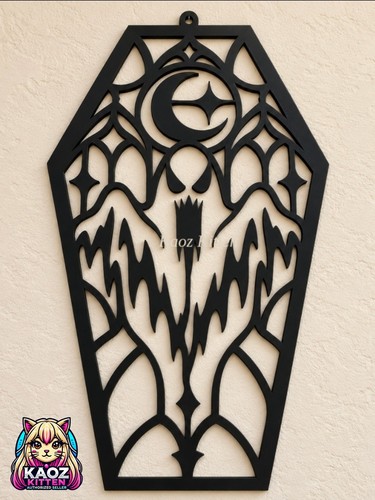 Haunting ghost coffin wall art - wall,