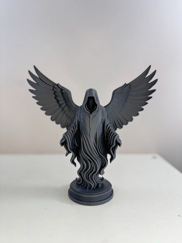 Winged reaper statue - winged,