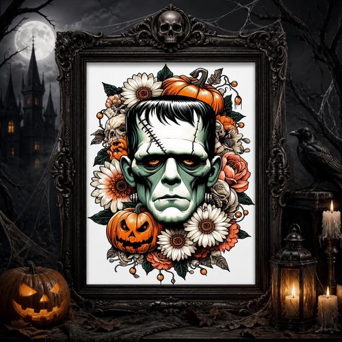 Frankenstein halloween horror - frankenstein,