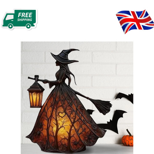Halloween witch lamp - halloween,