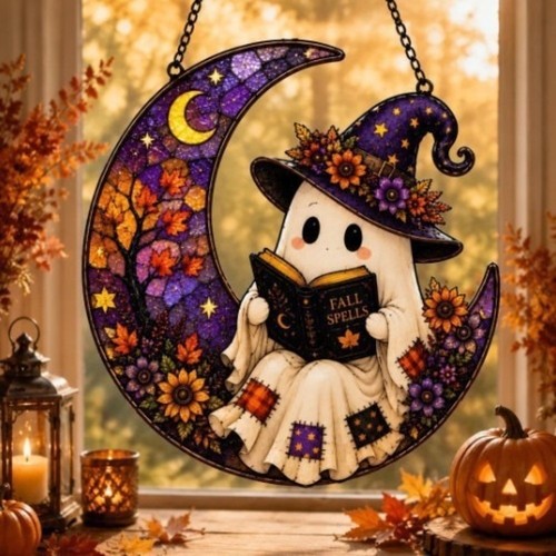 20cm witch ghost suncatcher - 20cm,
