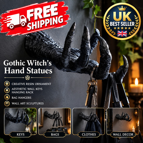 Gothic witch hand resin - witch, wall