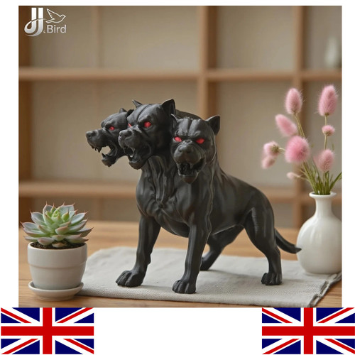 1pcs gothic three headed dog - 1pcs, three-headed