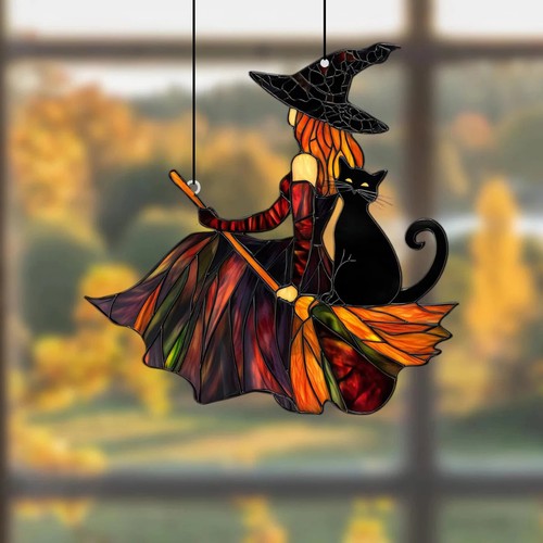 Gothic witch black cat - gothic,