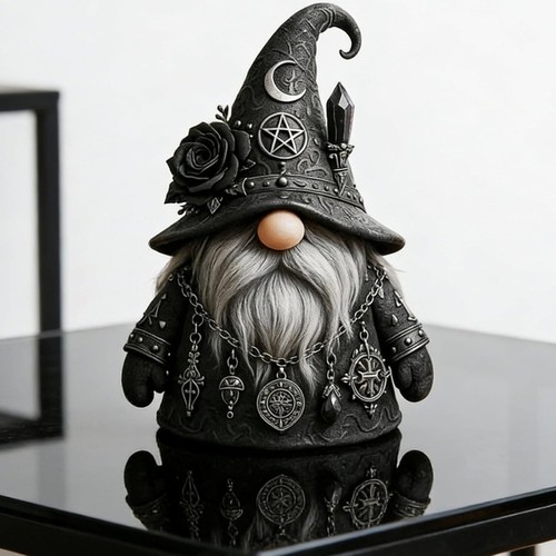 Gothic wizard gnome - gnome, figurine