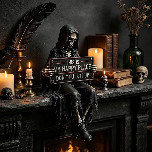 12cm gothic skeleton - gothic, figurine
