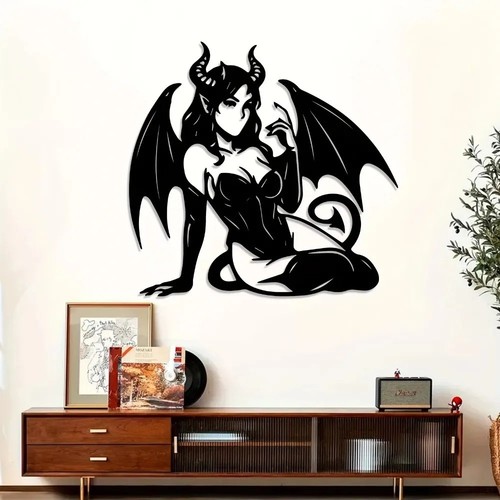 Gothic winged woman - winged,