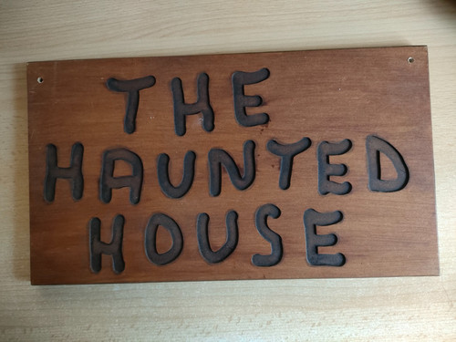 Rustic wooden haunted house - rustic,